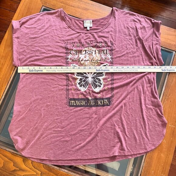 Tru Selfโ2XL Pink Top "Celestial Magic atโDusk" - Picture 4 of 13